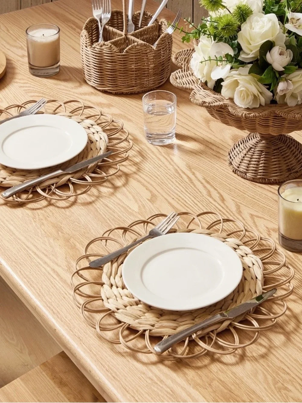 My Texas House rattan scalloped